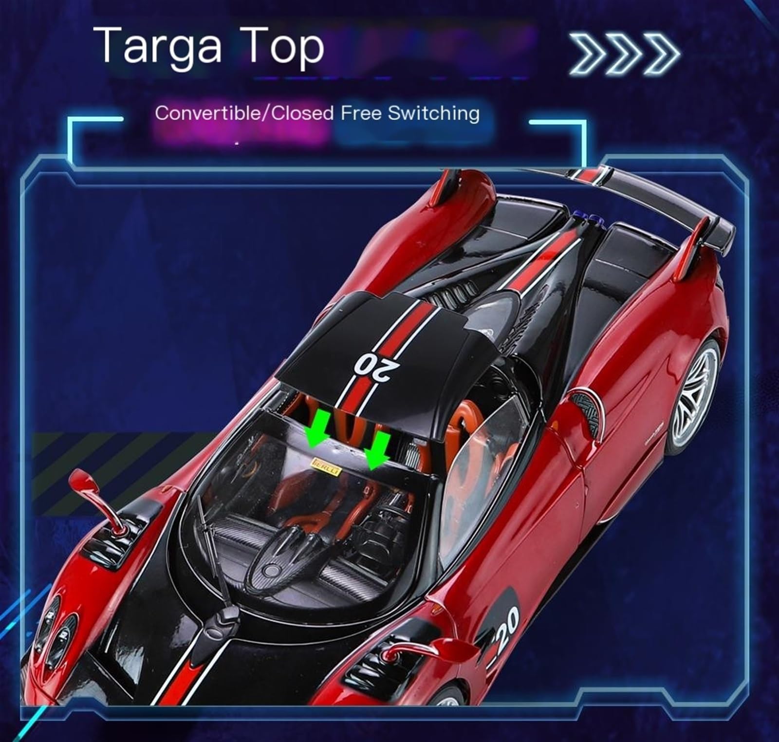 Amazon.co.jp: ミニカー スケールモデルカー 1/18 パガーニ ウアイラ